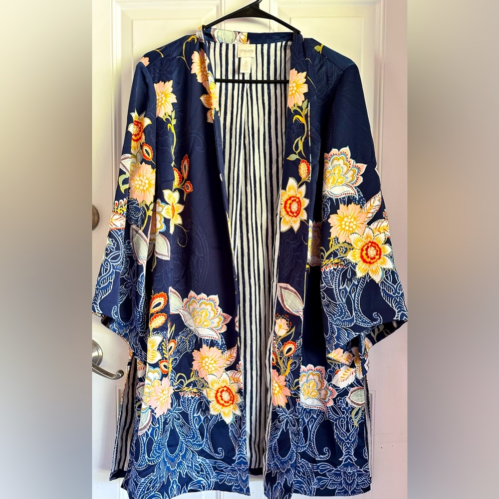 Chico’s patterned cardigan